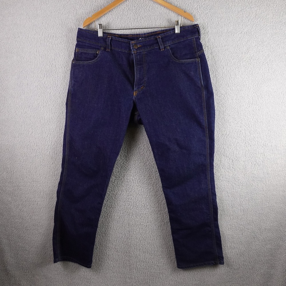 Origin‎ USA Mens Relaxed Fit Dark Wash Denim Jeans W36 L30 Made in USA Indigo